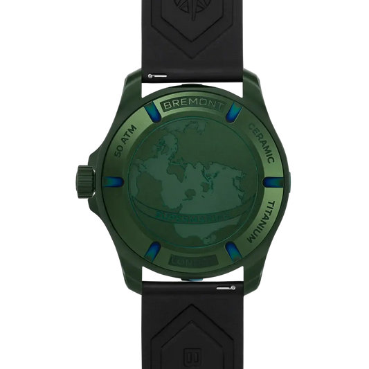 Bremont Supermarine Full Ceramic, Jungle Green SM43-DT-GNCER-GN-R-S - Velora