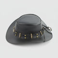 Shapeable Cowboy Hat with 12 Gauge Bullet Slice & Embellishments - Velora Luxury Fashion