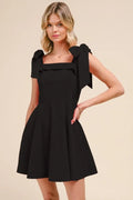SO ME Fit and Flare Washed Gameday Dress - Velora Luxury Fashion