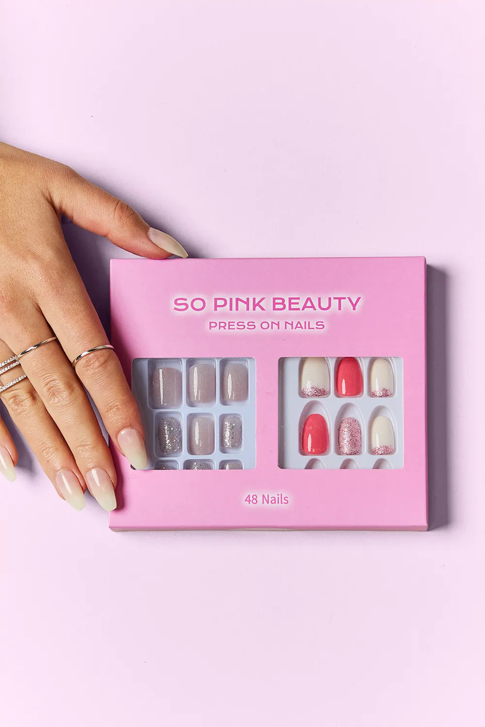 SO PINK BEAUTY Press On Nails 2 Packs - Velora Luxury Fashion