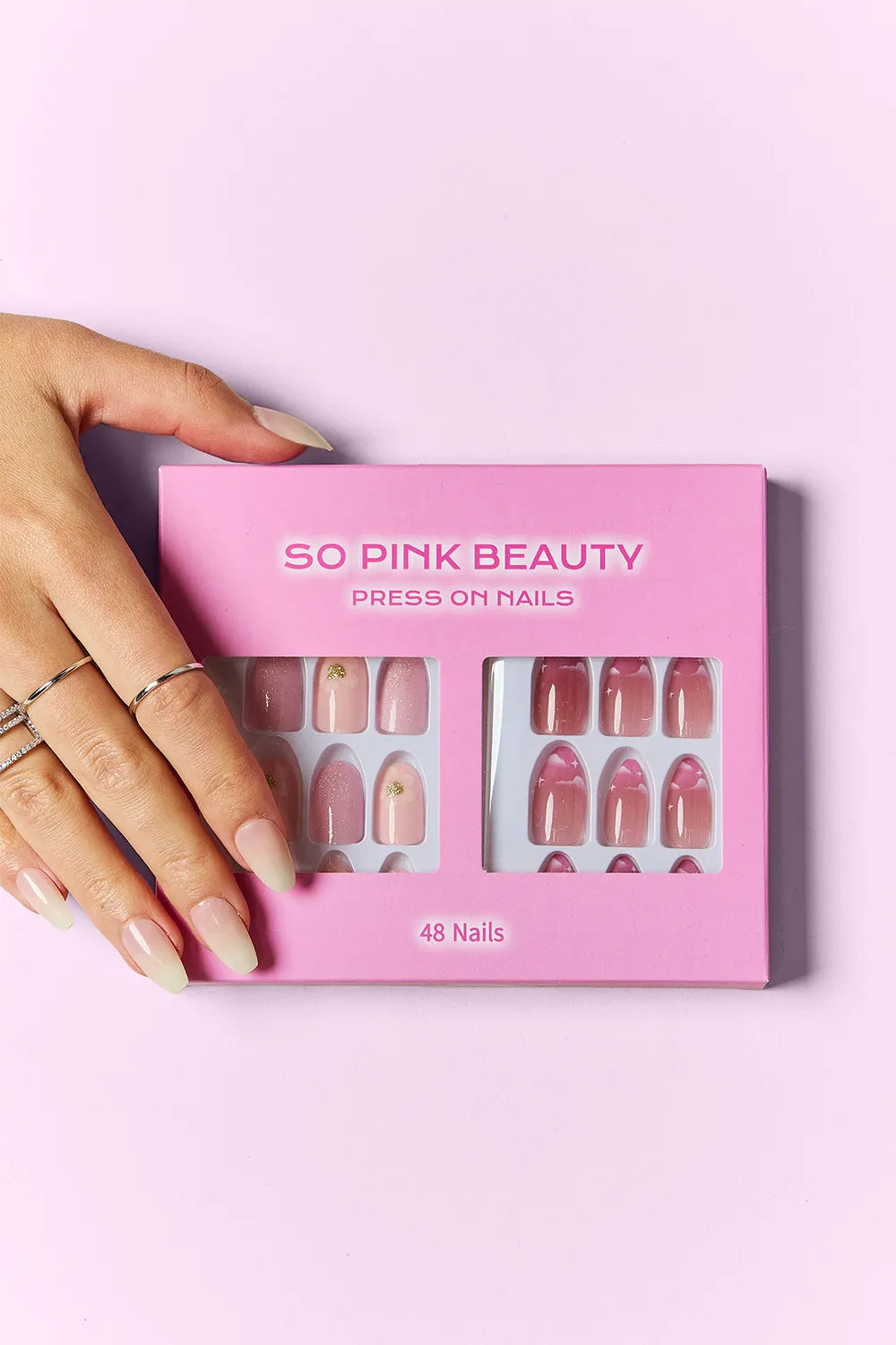 SO PINK BEAUTY Press On Nails 2 Packs - Velora Luxury Fashion