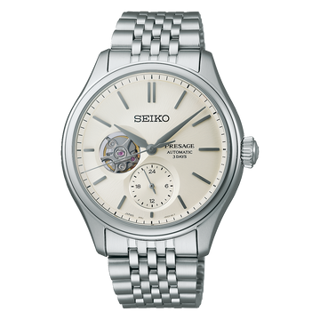SEIKO Presage Classic Open Heart Series Silver | SPB469