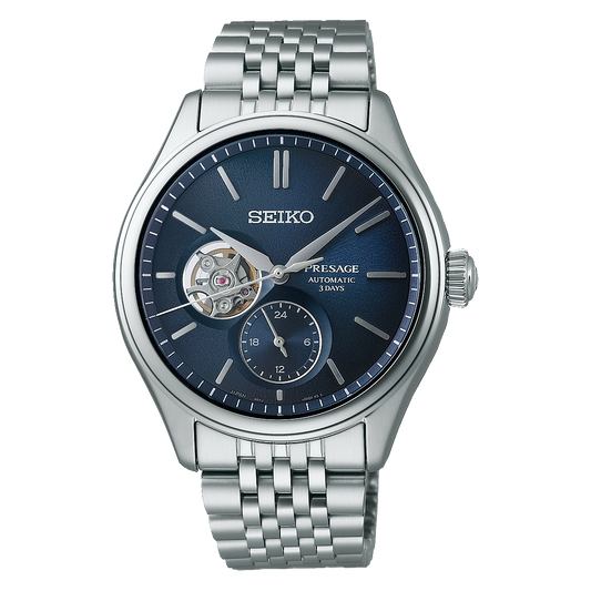 SEIKO Presage Classic Series Open Heart in Ai-iro Japanese Blue Automatic | SPB527