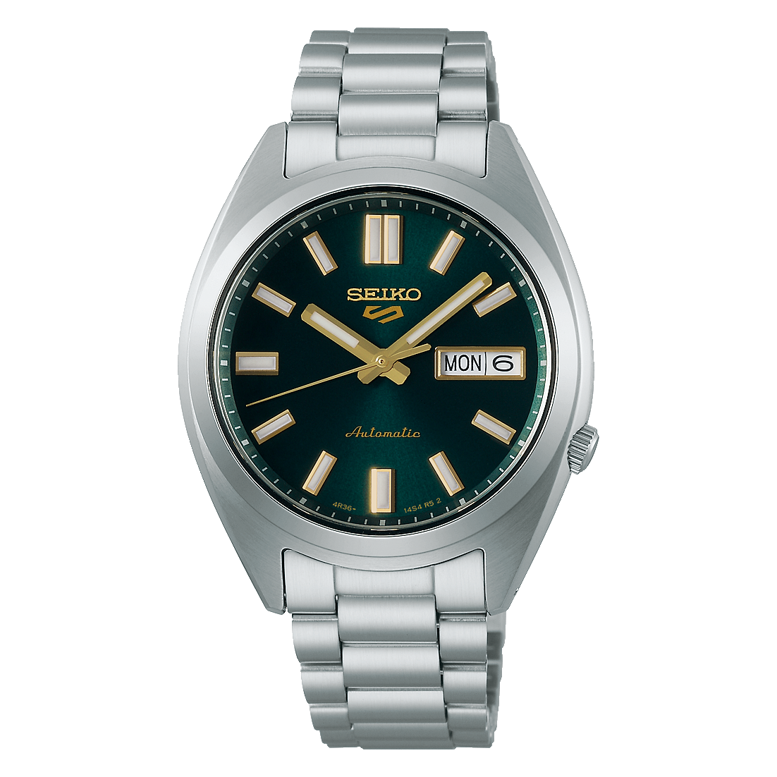SEIKO 5 Sports SNXS Vintage Gold Collection in Green Tie | SRPL57K1