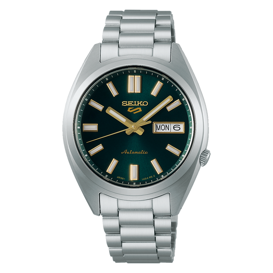 SEIKO 5 Sports SNXS Vintage Gold Collection in Green Tie | SRPL57K1