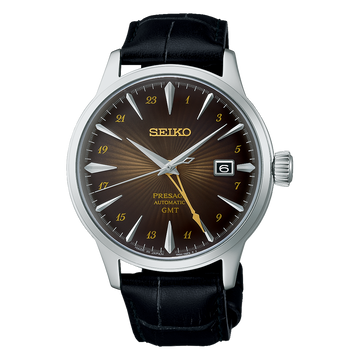 SEIKO Presage Cocktail Time GMT Brown Dial | SSK039