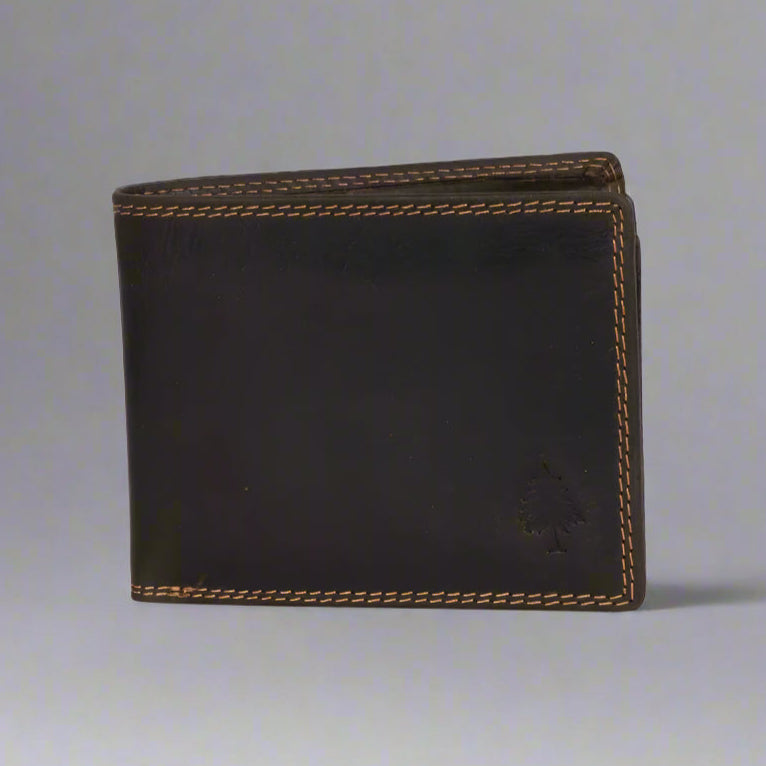 Greenwood Leather Men's Wallet. RFID-Blocking Oil Pull-Up Leather Boutique of Leathers/Open Road
