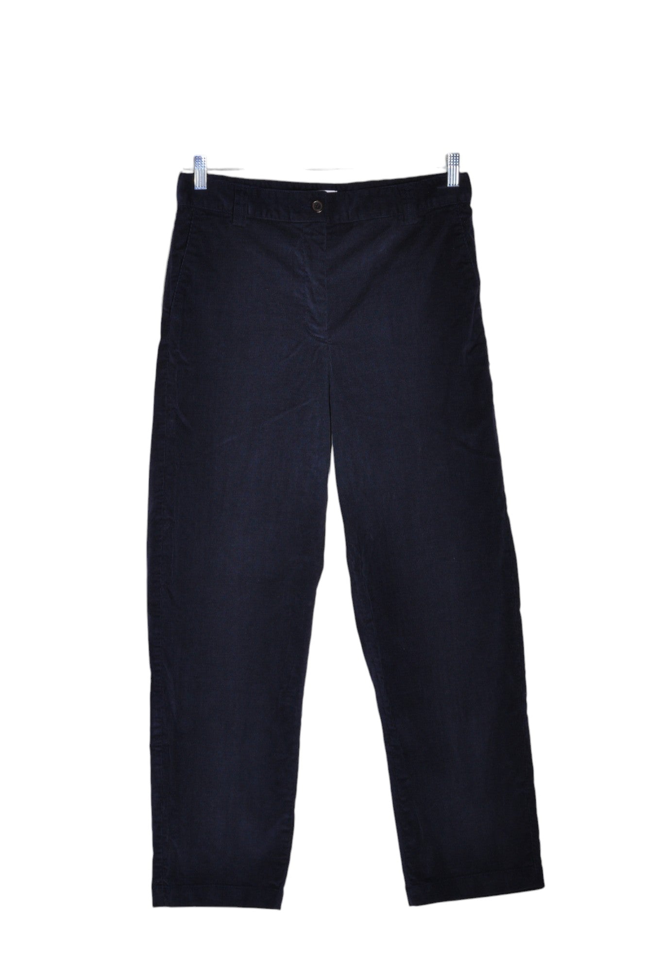 SUNDAY BEST Women Corduroy Pants Regular fit in Black - 10 - Velora Luxury Fashion