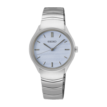 SEIKO Discover More Quartz Blue Silver Bracelet Ladies | SUR549P1