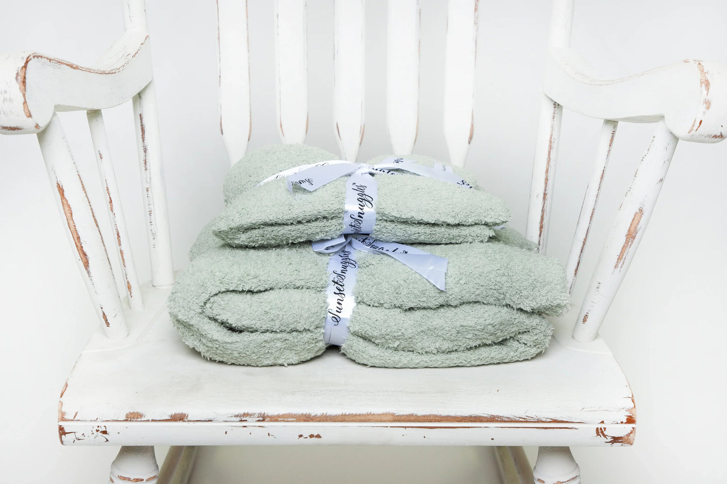 Desert Sage Solid Double Layered Print Lovey
