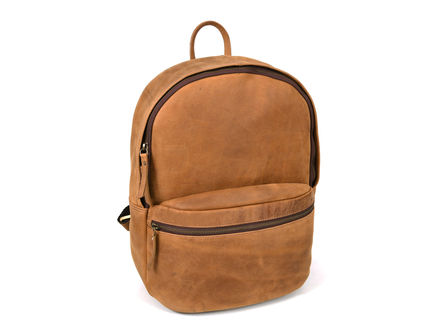 Sahara Leather Travel Backpack - Walnut Brown (BP-52) - Velora Luxury Fashion