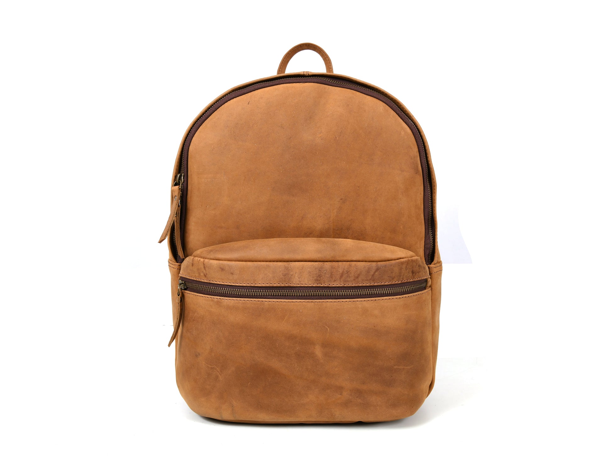 Sahara Leather Travel Backpack - Walnut Brown (BP-52) - Velora Luxury Fashion