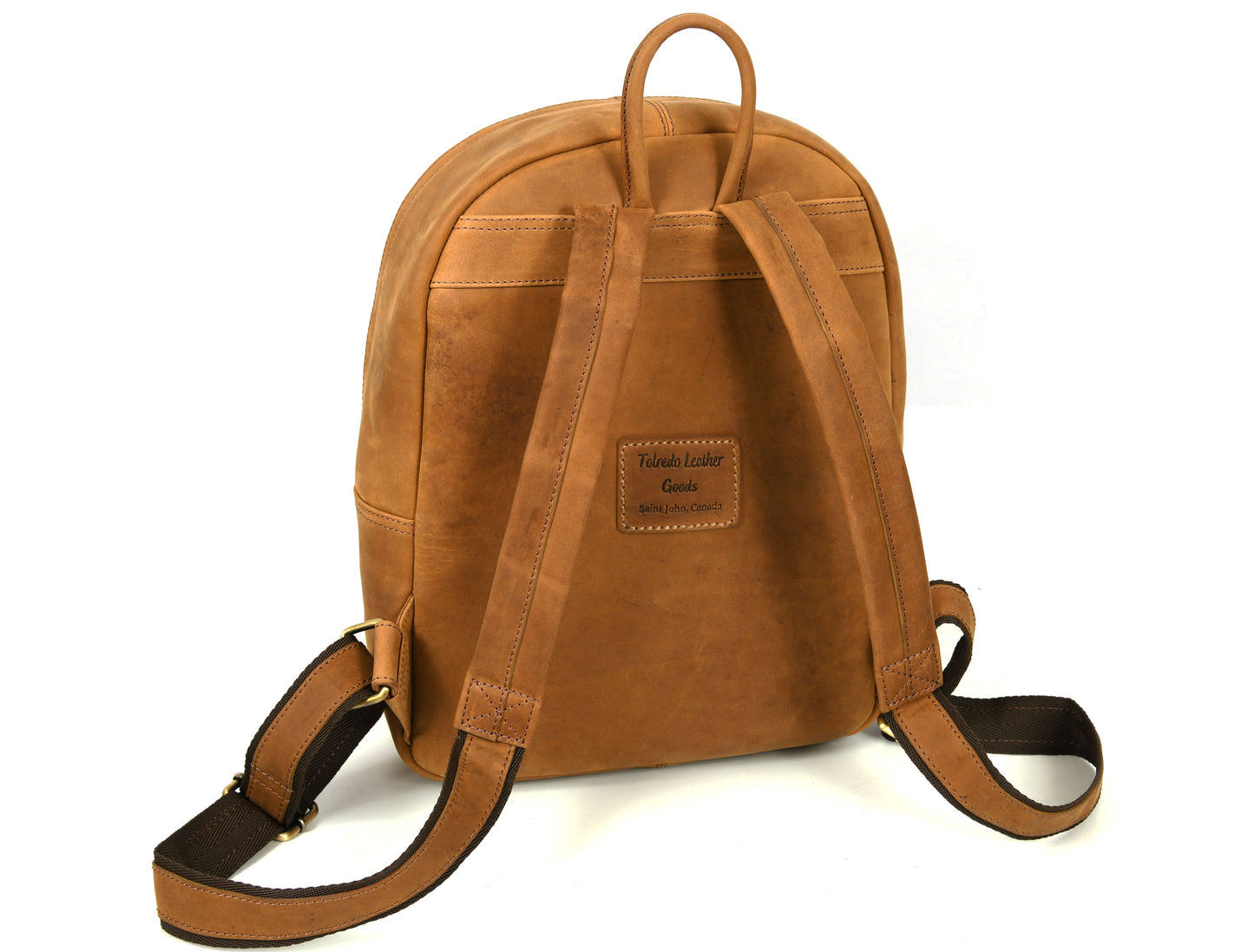 Sahara Leather Travel Backpack - Walnut Brown (BP-52) - Velora Luxury Fashion