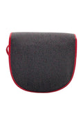 Saint Laurent Pochette Gray /Red Shoulder Bag NS080768 - Velora Luxury Fashion