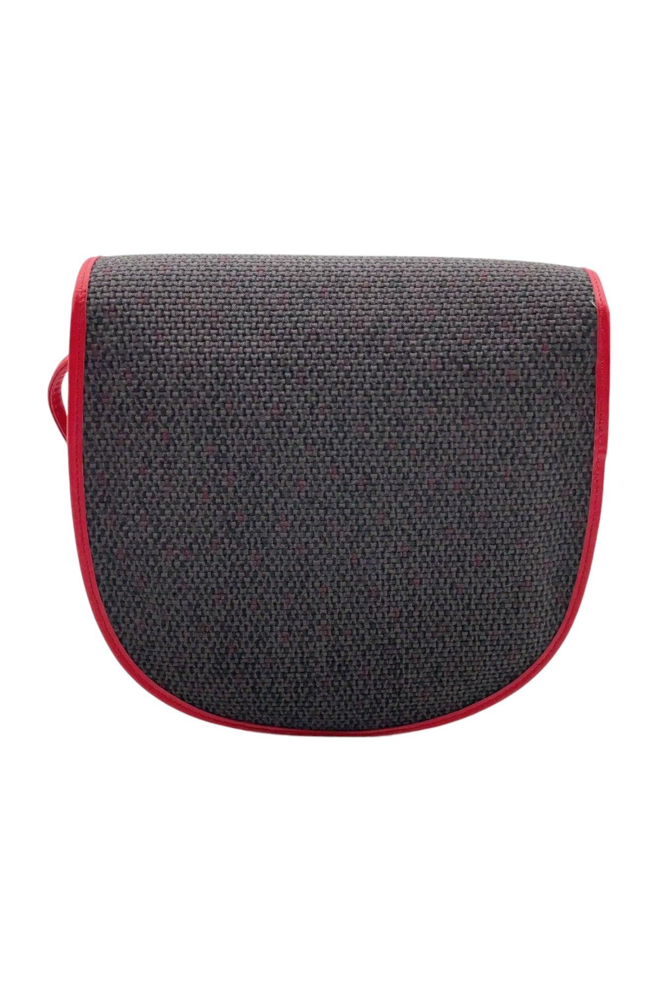 Saint Laurent Pochette Gray /Red Shoulder Bag NS080768 - Velora Luxury Fashion