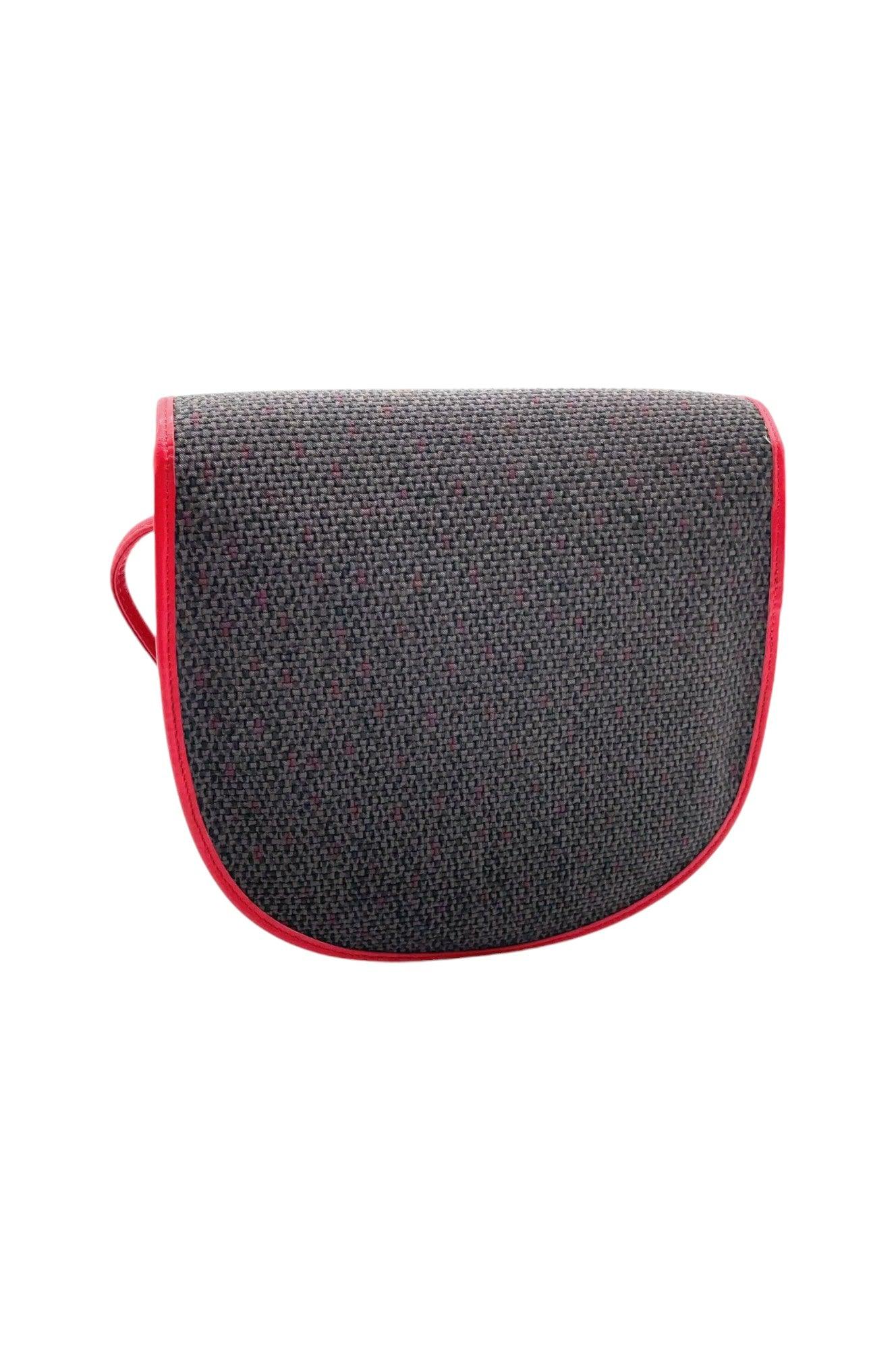 Saint Laurent Pochette Gray /Red Shoulder Bag NS080768 - Velora Luxury Fashion