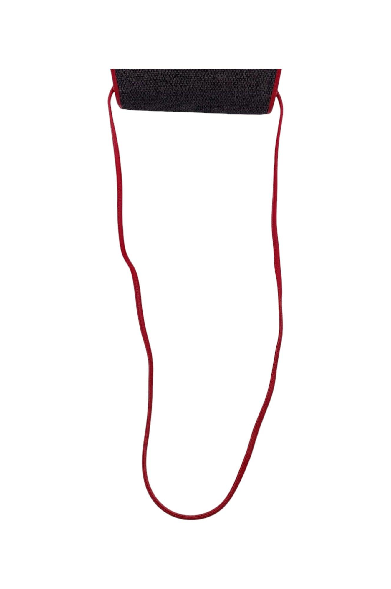 Saint Laurent Pochette Gray /Red Shoulder Bag NS080768 - Velora Luxury Fashion