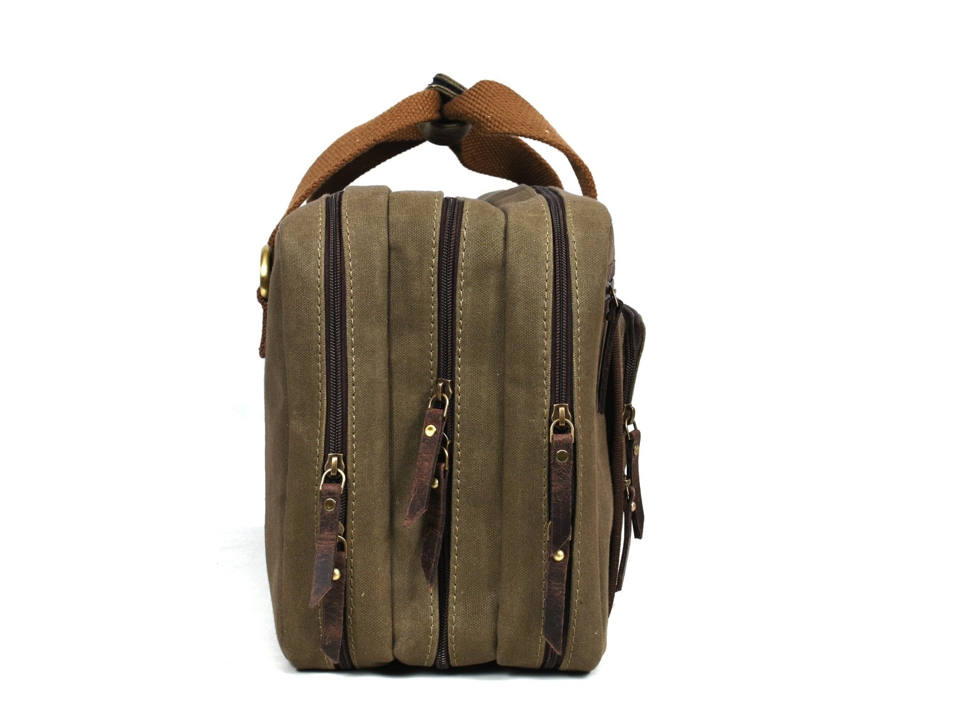 Salerno Canvas Chef Knife Case Olive Green (KR-62) - Velora Luxury Fashion