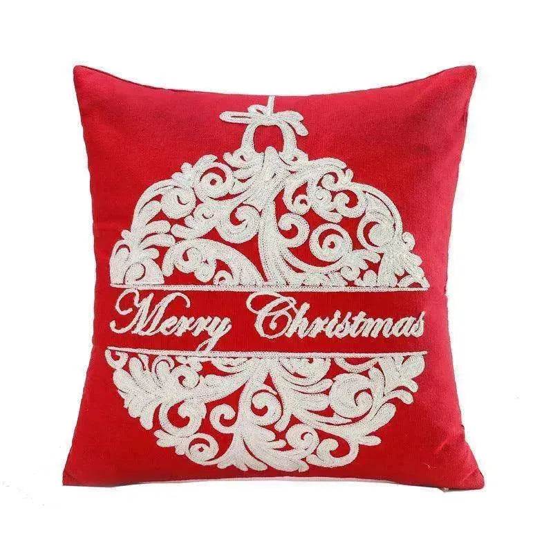 Santa Claus Tree Snowman Sofa Cushion Cover Pillow Case