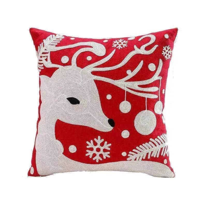 Santa Claus Tree Snowman Sofa Cushion Cover Pillow Case