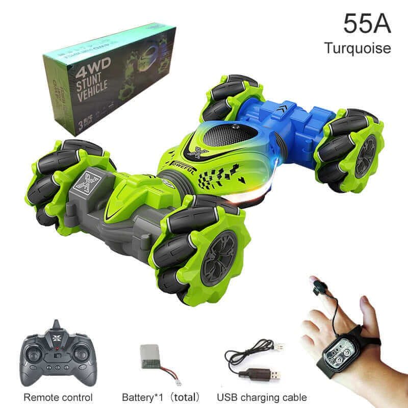 2024 New 4WD RC Stunt Car - Watch Gesture Control, 360° Rotation - Kids Toy Gift - Velora Luxury Fashion