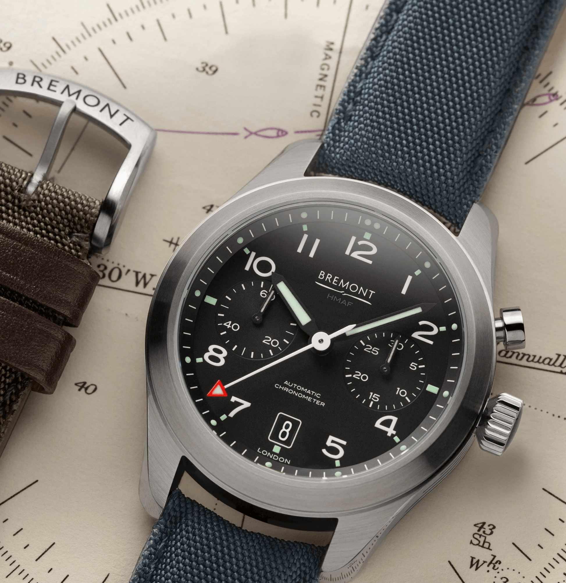 Bremont Arrow Monopusher Chronograph Watch ARROW-R-S - Velora