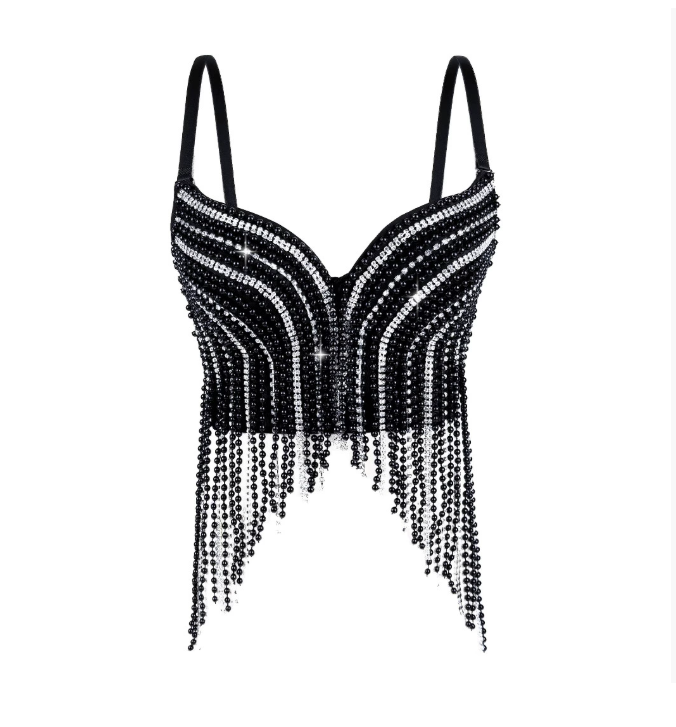 Pearl-Diamond Chain Top