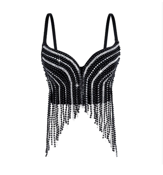 Pearl-Diamond Chain Top