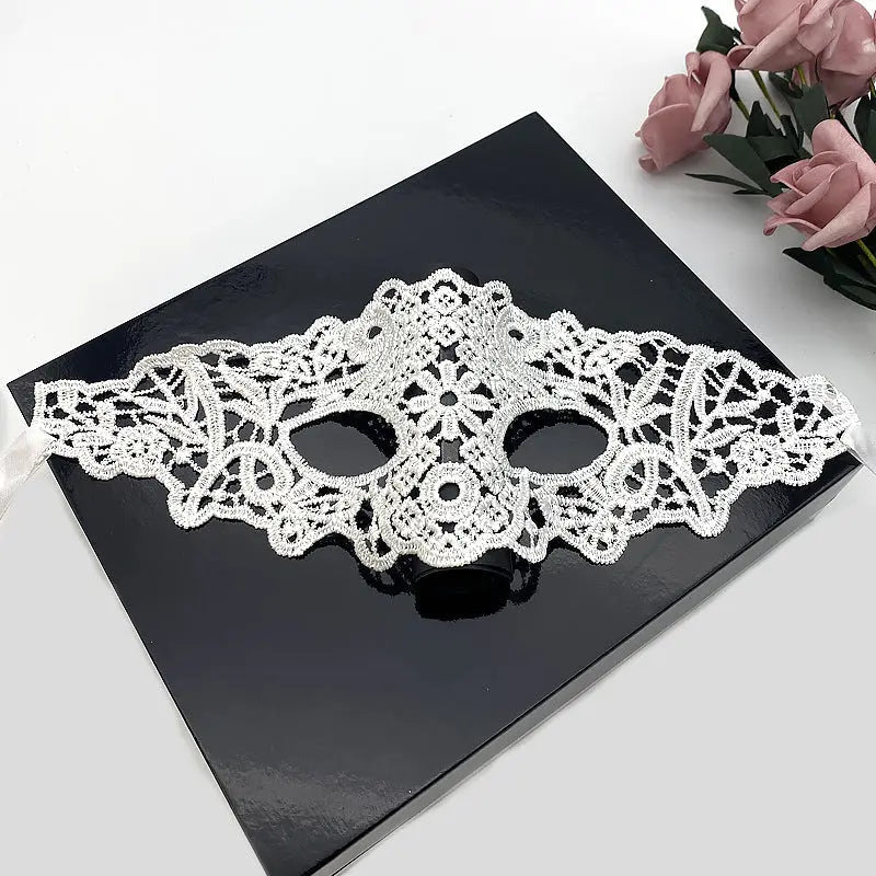 Sexy Lace Half Face Mask Ball Adult Princess Sexy Eye Mask Halloween Props Performance - Velora