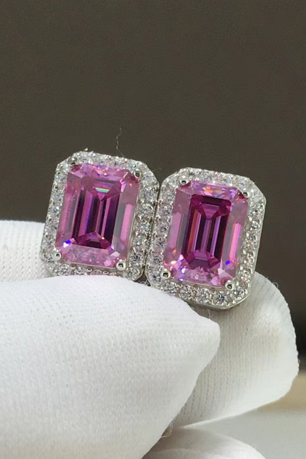 Shiny and Elegant 2 Carat Moissanite Stud Earrings - Velora Luxury Fashion