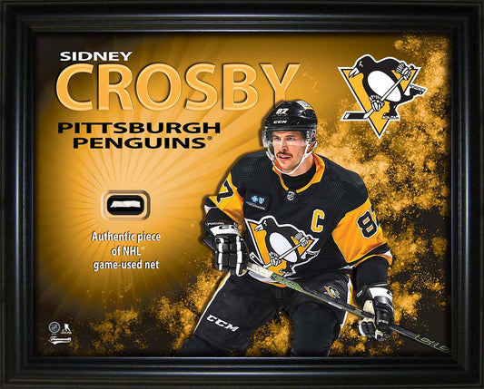 Sidney Crosby 16x20 Photo Frame with Game-Used Net - Pittsburgh Penguins - Velora Luxury Fashion