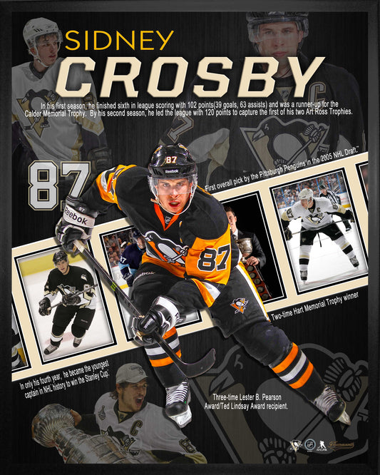 Sidney Crosby Pittsburgh Penguins Framed 16x20 Career Collage - Velora Luxury Fashion
