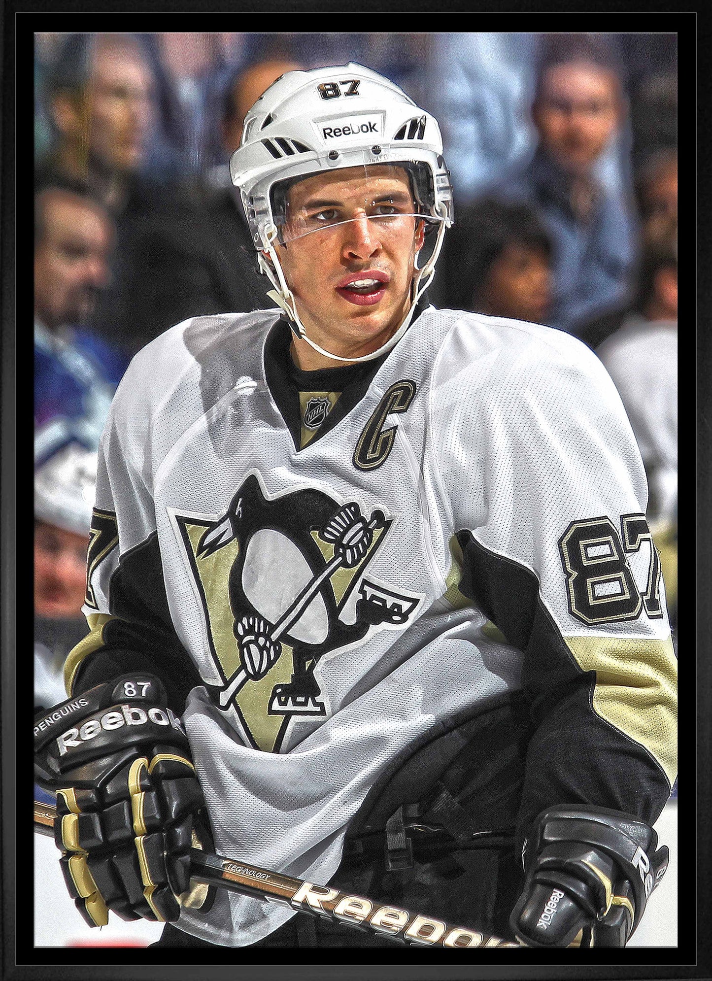 Sidney Crosby Pittsburgh Penguins Framed 20x29 Close-Up Canvas - Velora Luxury Fashion