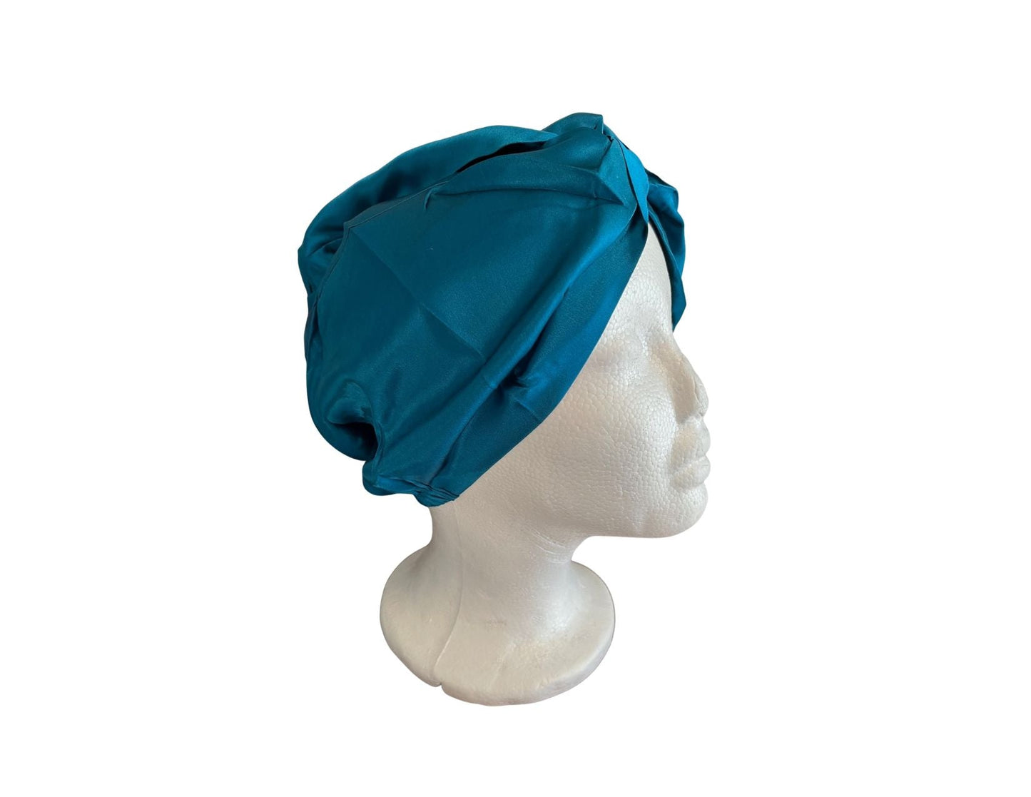Silk Bonnet Azure (Twisted Design) - Velora Luxury Fashion