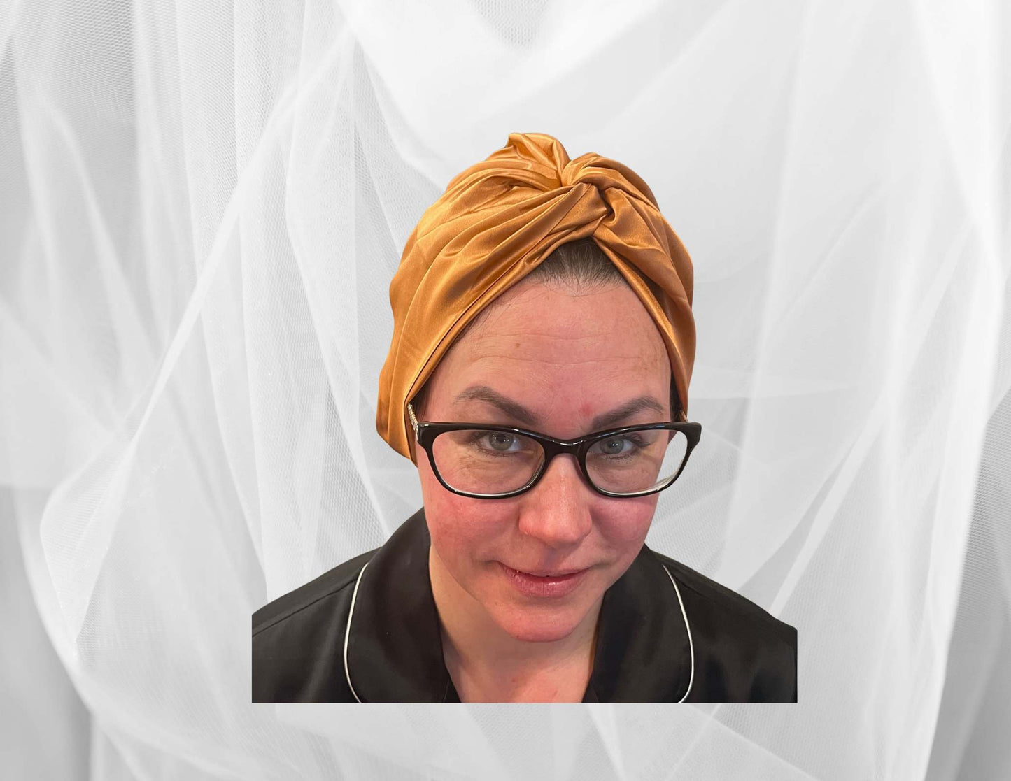 Silk Bonnet Copper (Twisted Design) - Velora Luxury Fashion