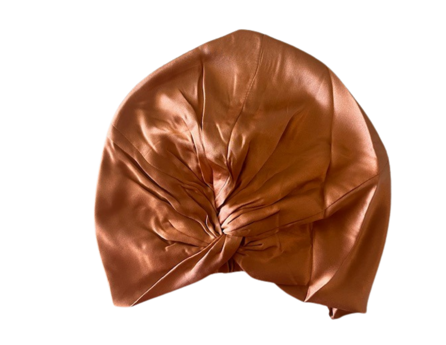Silk Bonnet Copper (Twisted Design) - Velora Luxury Fashion