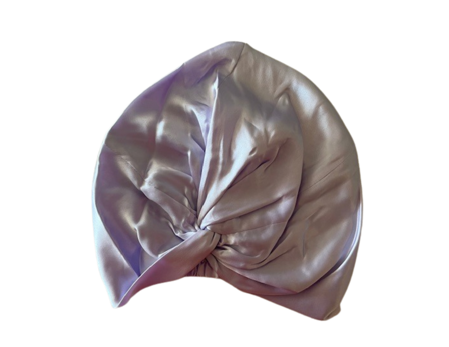 Silk Bonnet Lilac (Twisted Design) - Velora Luxury Fashion