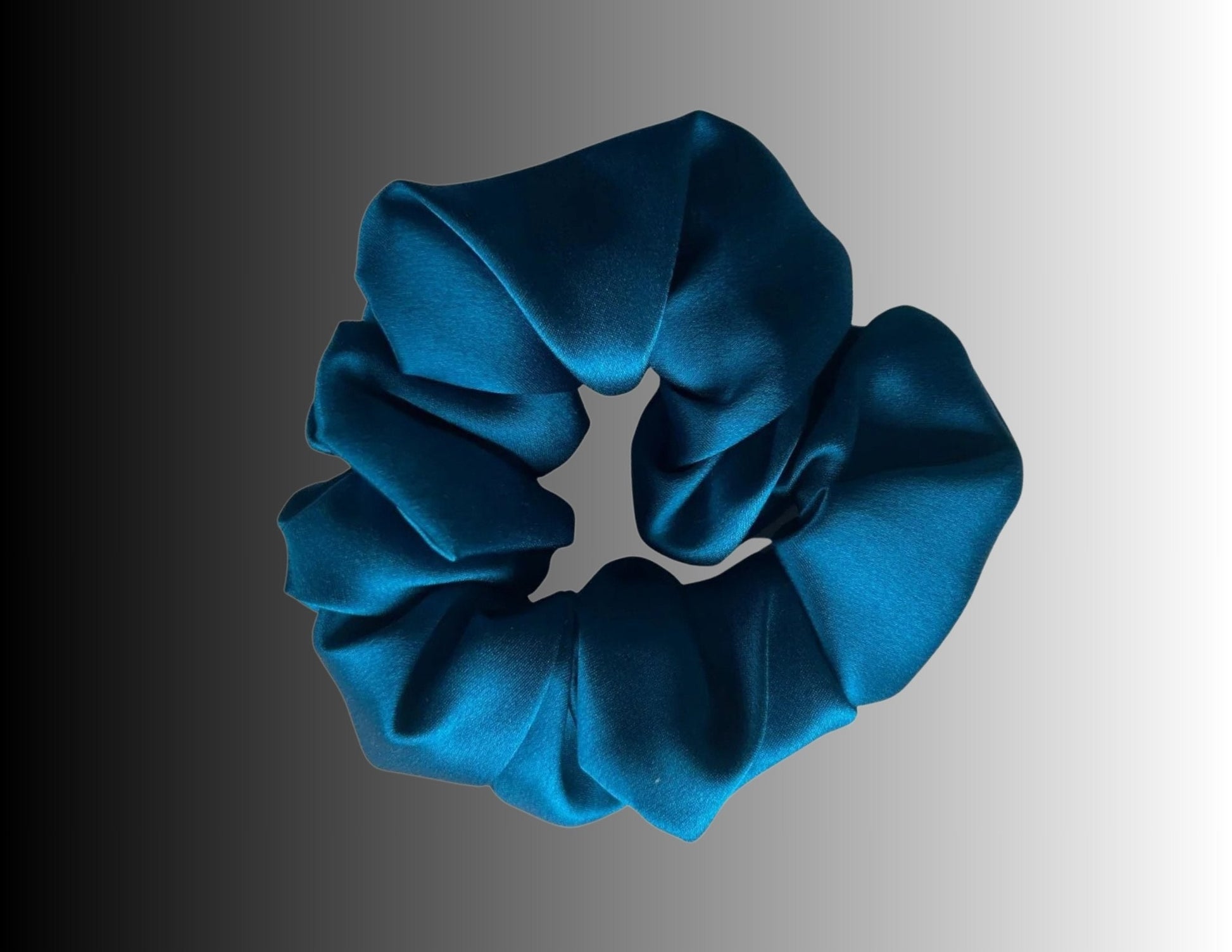Silk Hair Scrunchie Azure - Velora Luxury Fashion
