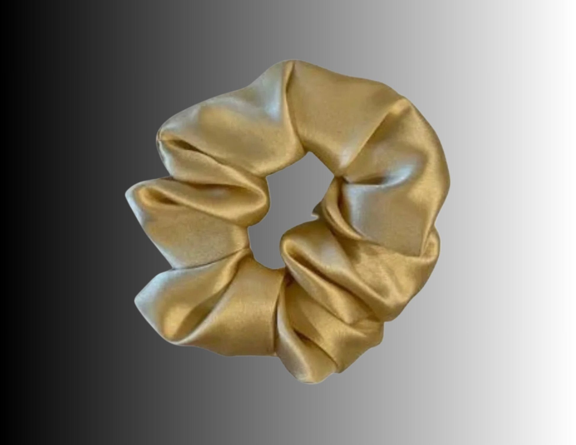 Silk Hair Scrunchie Gold - Velora Luxury Fashion