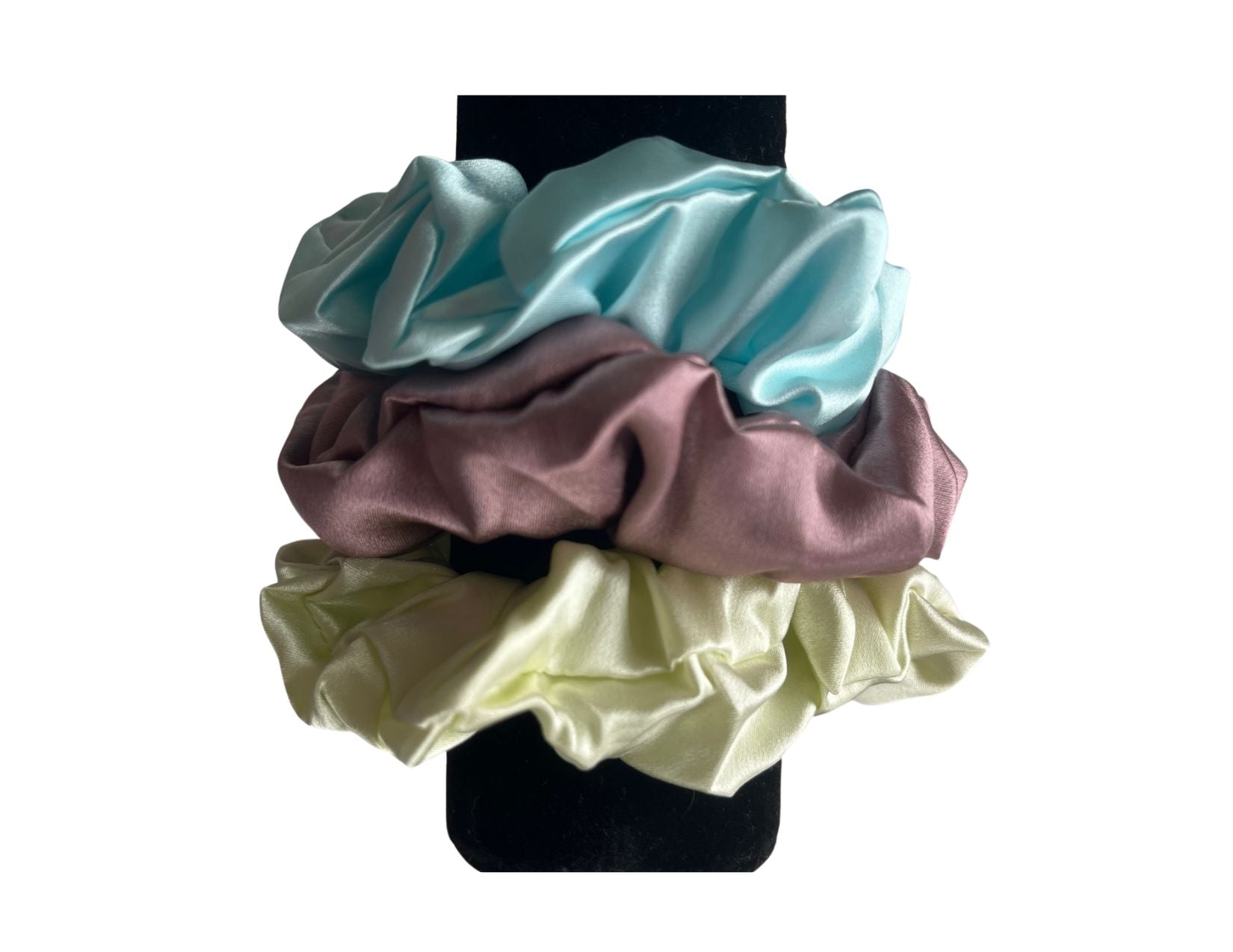 Silk Hair Scrunchie Mint - Velora Luxury Fashion