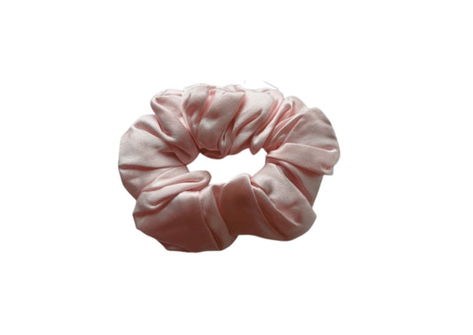 Silk Hair Scrunchie Pink - Velora Luxury Fashion