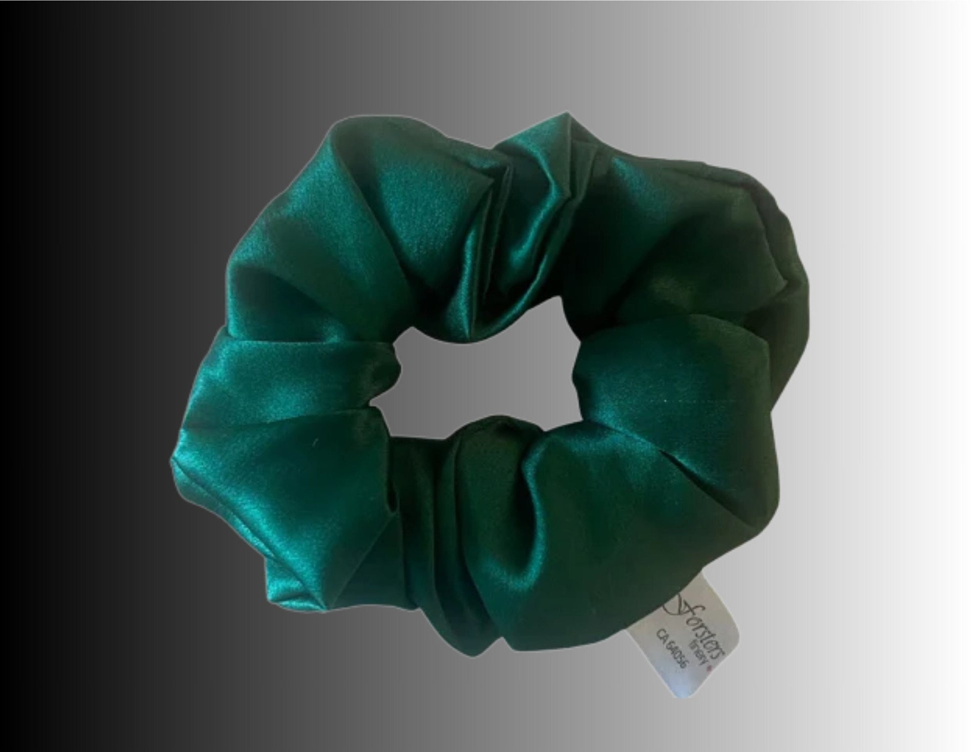 Silk Hair Scrunchy Dark Green - Velora Luxury Fashion