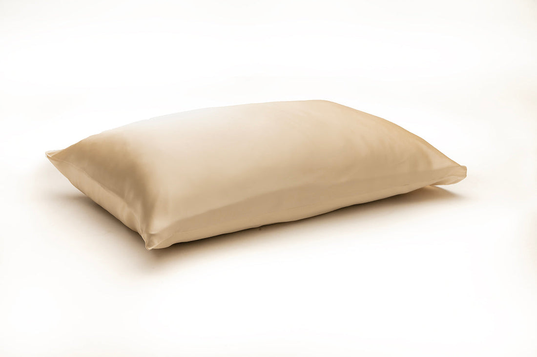Silk Pillowcase Champagne (Envelope Style) - Velora Luxury Fashion