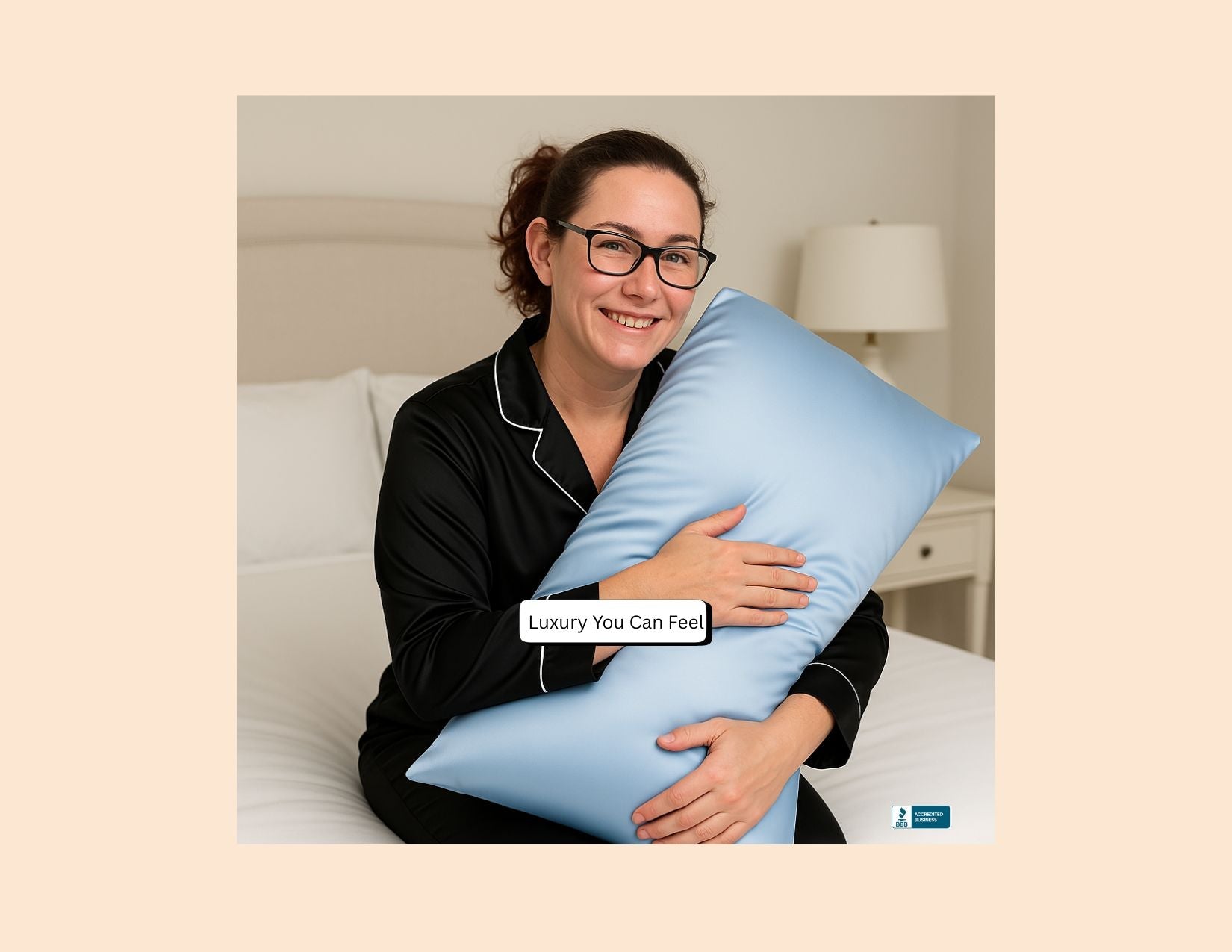 Silk Pillowcase  Light Blue (Envelope Style) - Velora Luxury Fashion