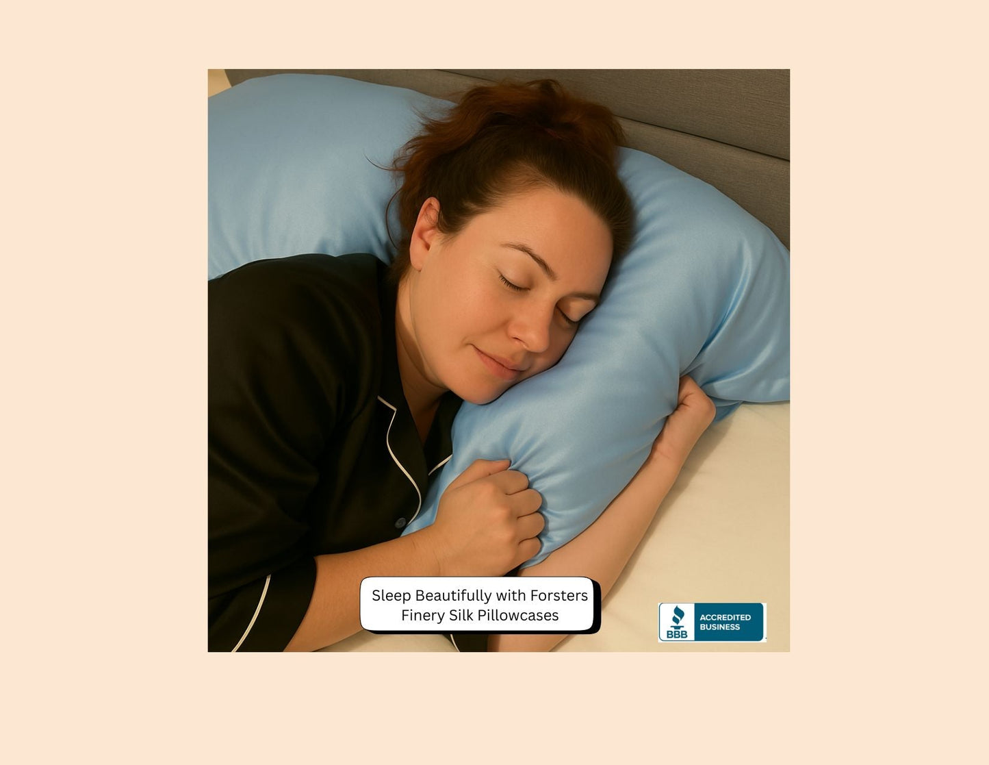 Silk Pillowcase  Light Blue (Envelope Style) - Velora Luxury Fashion