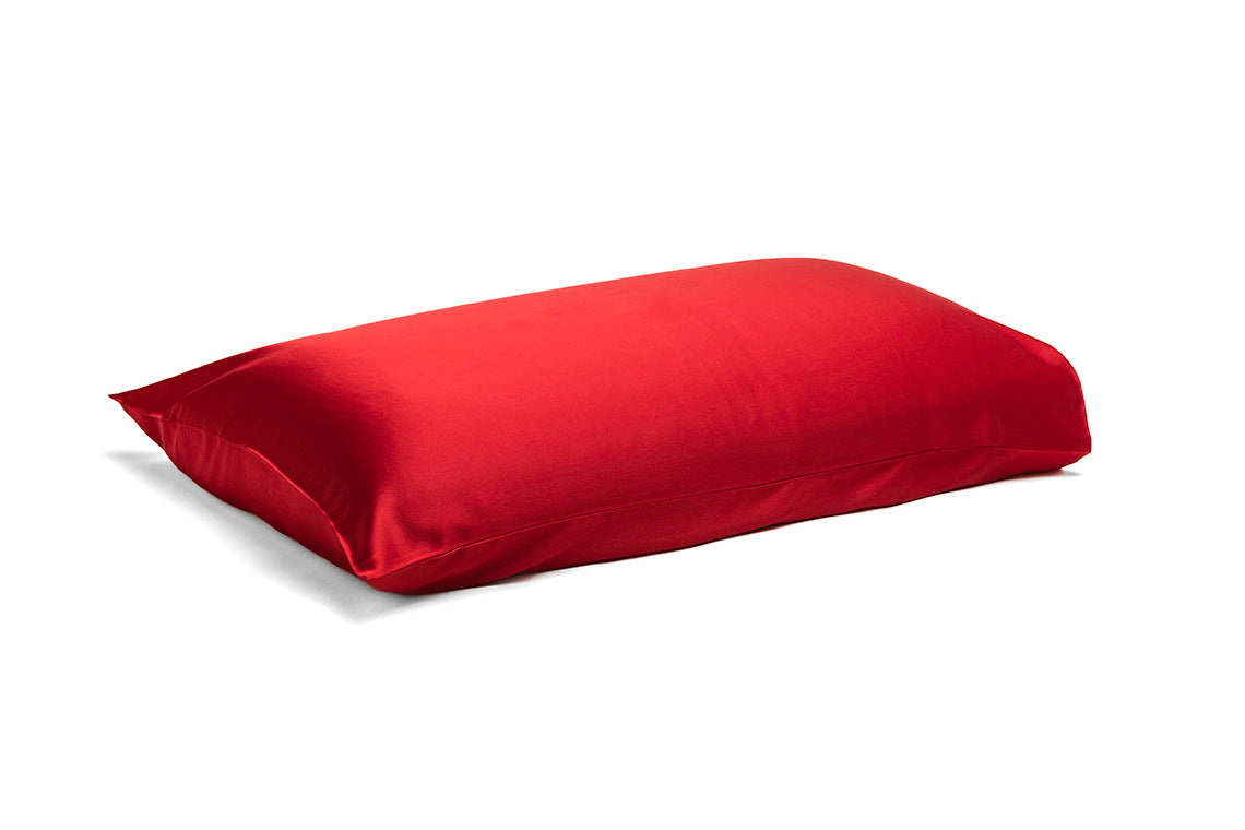 Silk Pillowcase Red (Envelope Style) - Velora Luxury Fashion