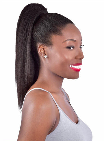 Silk Press - Drawstring Ponytail - Velora Luxury Fashion
