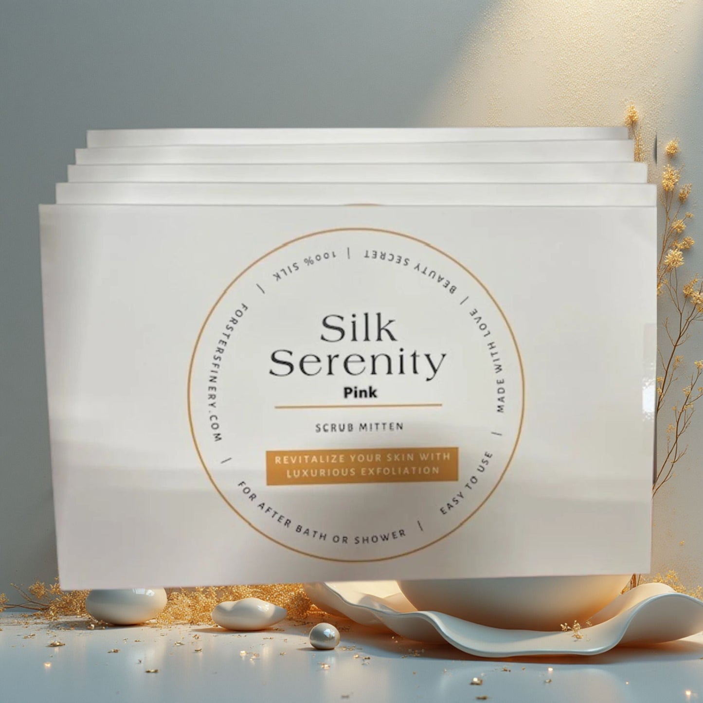 Silk Serenity Scrub Mitten - Velora Luxury Fashion