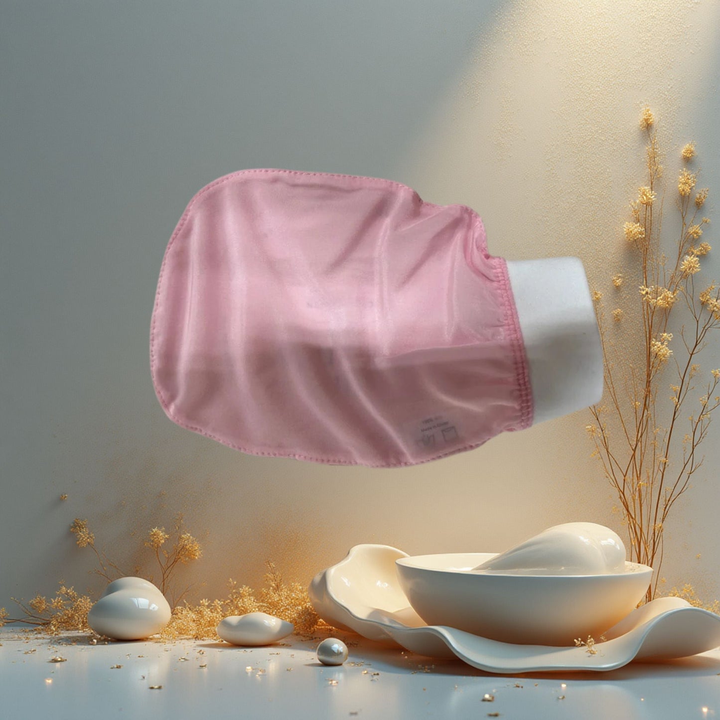 Silk Serenity Scrub Mitten - Velora Luxury Fashion