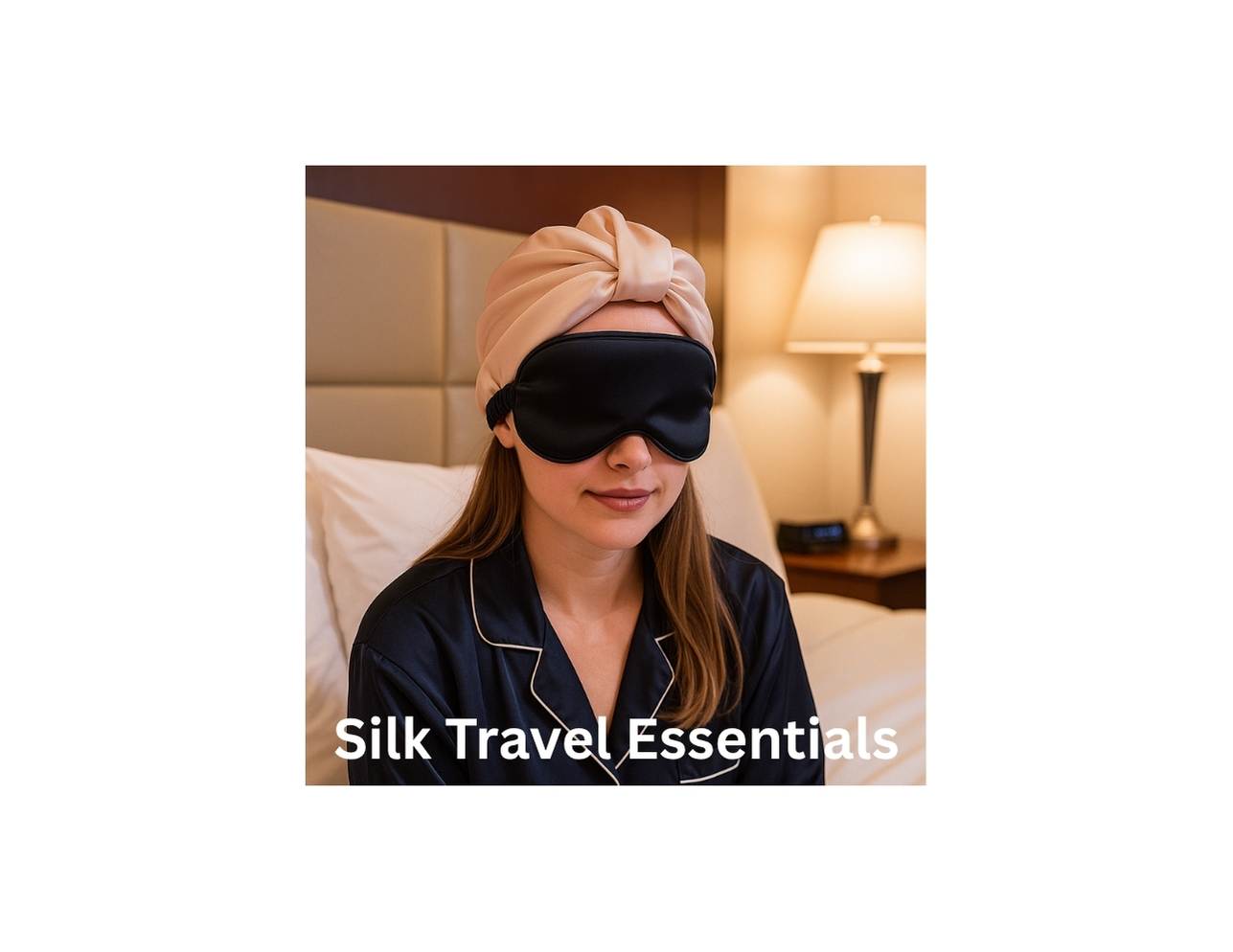 Silk Sleep Mask Black - Velora Luxury Fashion